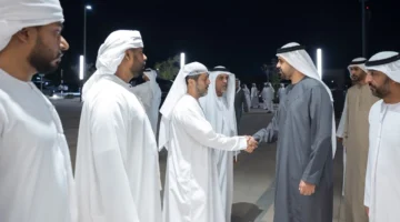 ذياب بن محمد يقدم واجب العزاء في شهيد الوطن سعيد البلوشي